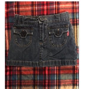 Toddler girls jean skirt